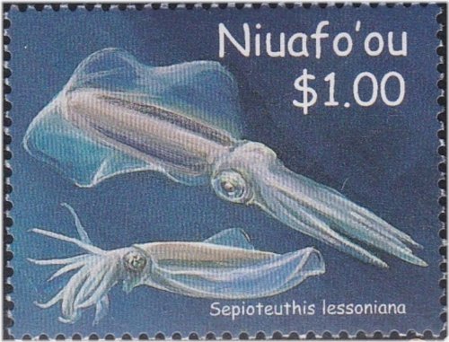 Tongan Cephalopod Squid Stamp (Tonga Niuafo’ou #SG320 MNH 2002 [246])