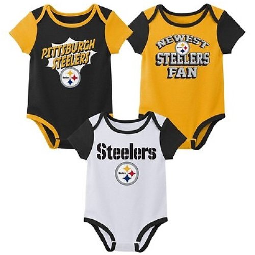 Steelers Infant Boys' 3-Pack Bodysuit