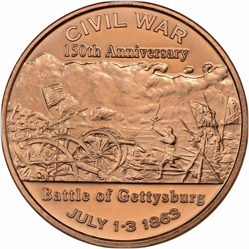 Gettysburg Copper Round