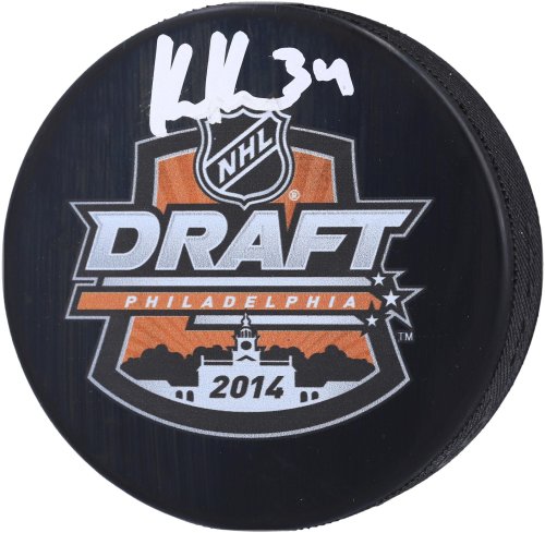 Kaapo Kahkonen Autographed 2014 NHL Draft Logo Hockey Puck