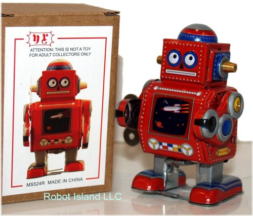 Retro Robot Wind-Up Collectible