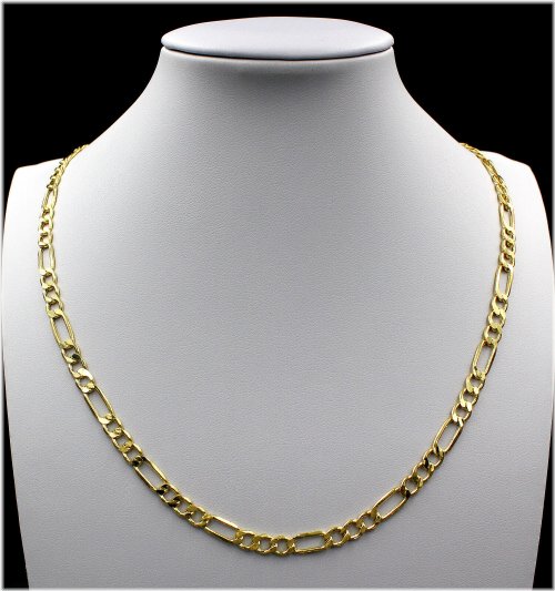 Golden Figaro Link Chain Necklace