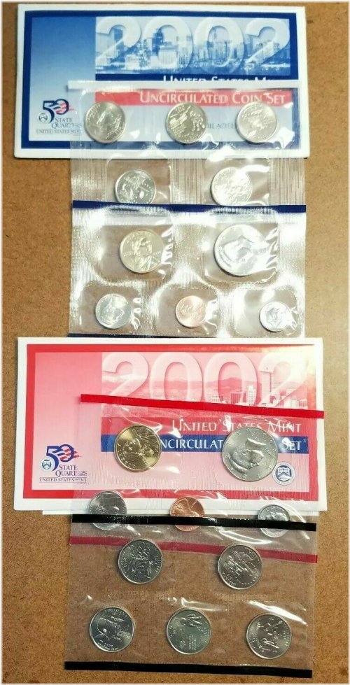 The Complete 2002 US Mint Set: 20 Coin Uncirculated Collection from Philadelphia & Denver