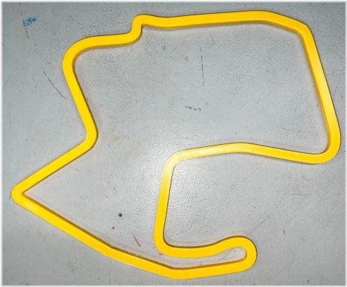 Laguna Seca Track Map Wall Art - Multiple Colors