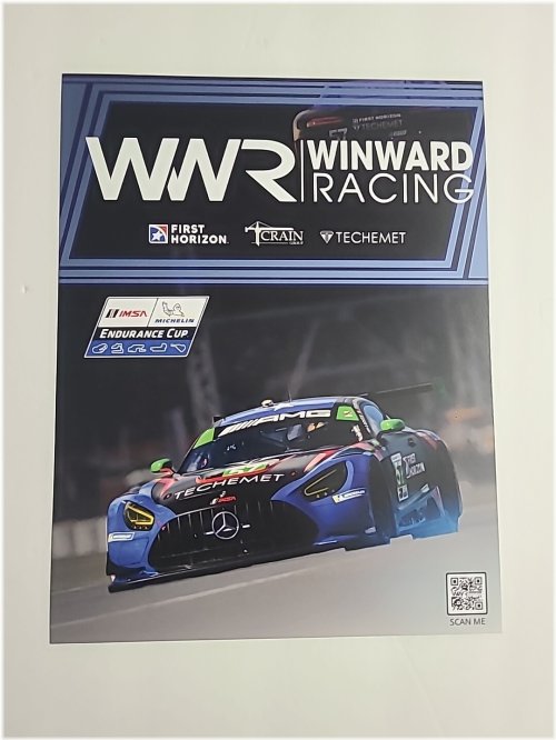 Autographed Windward Racing Hero Card from the 2024 Rolex IMSA 12 Hours of Sebring