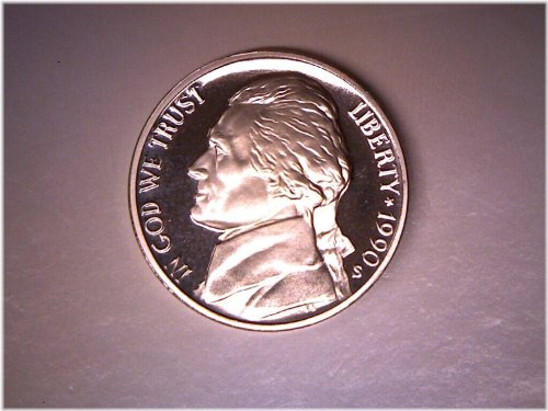 1990 S Proof Jefferson Nickel Set