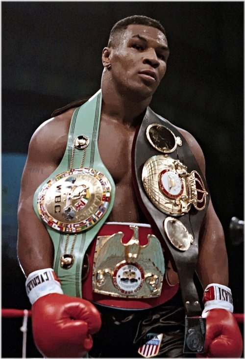 Champion's Reign: Iron Mike Tyson Boxing Poster