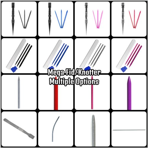 Colorful Stitching Tool Set - Mega Fid/Knotter with Needle Types 1, 2, and 3