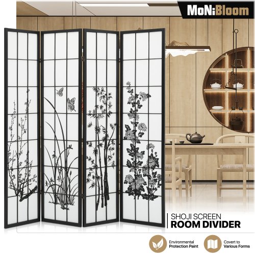 Floral Essence Wooden Panel Divider