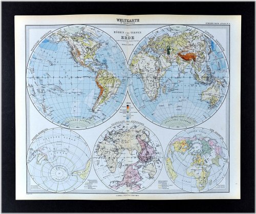 The Stieler World Atlas of 1892