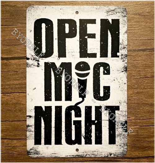 Creative Night Spot Metal Plaque