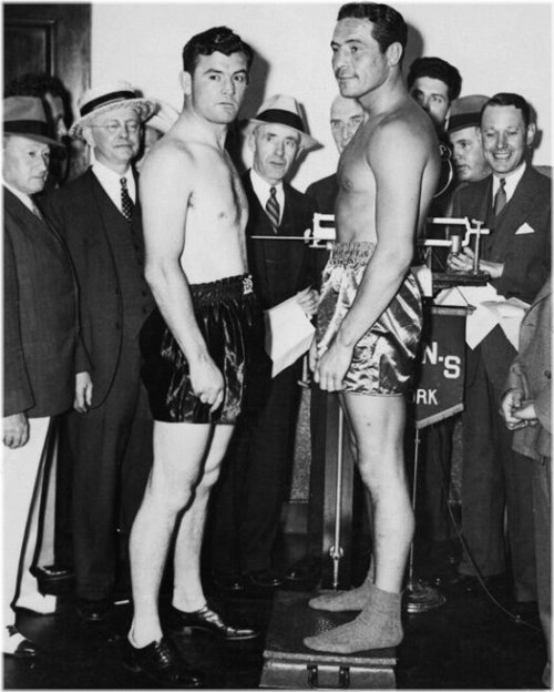 Vintage Boxing Weigh-In Print