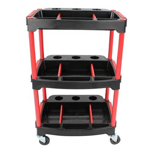 Mobile Detailing Storage Cart with Rolling Wheels