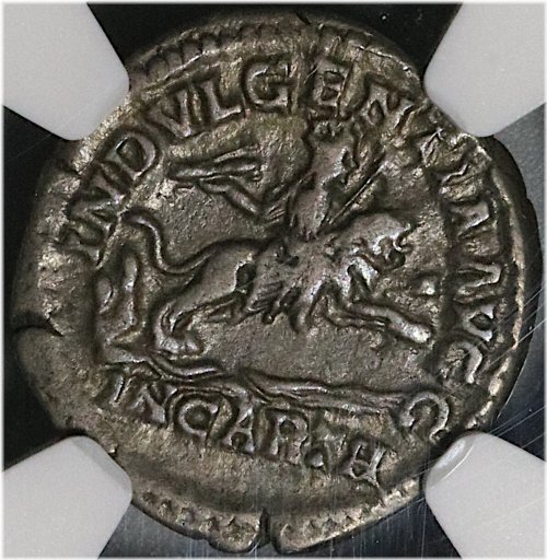 Carthage Lion Denarius by Caracalla