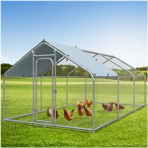 Spacious Metal Poultry Habitat with Dome Roof