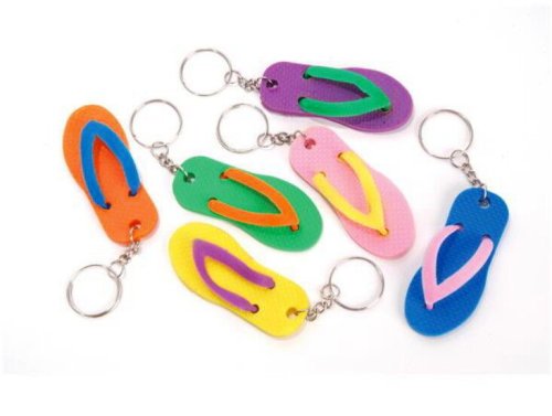 Flip Flop Key Chain Bulk Pack