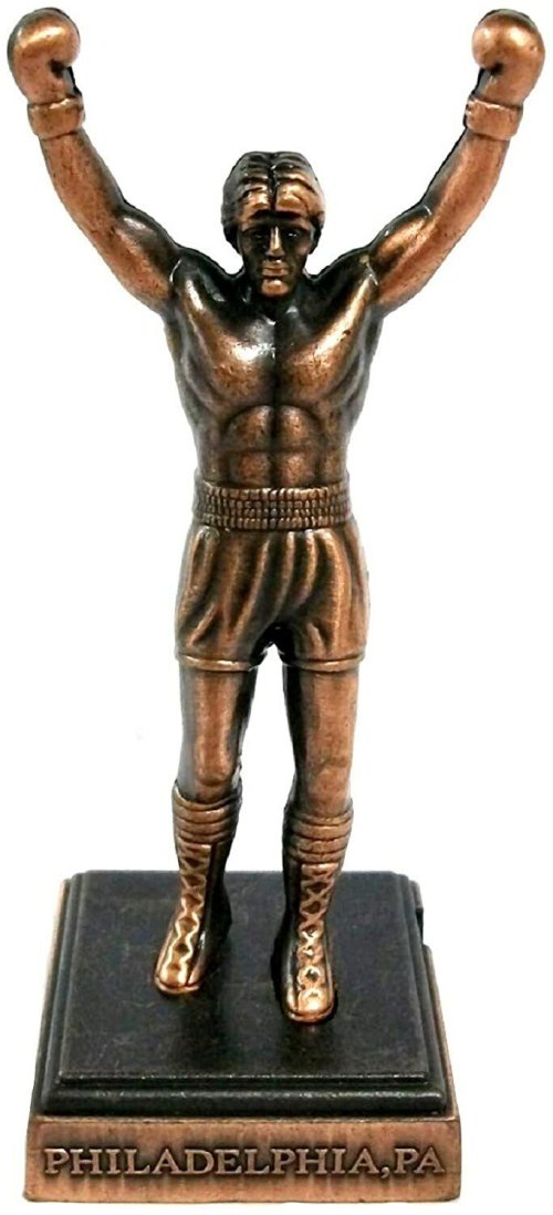 Die Cast Metal Rocky Statue Pencil Sharpener