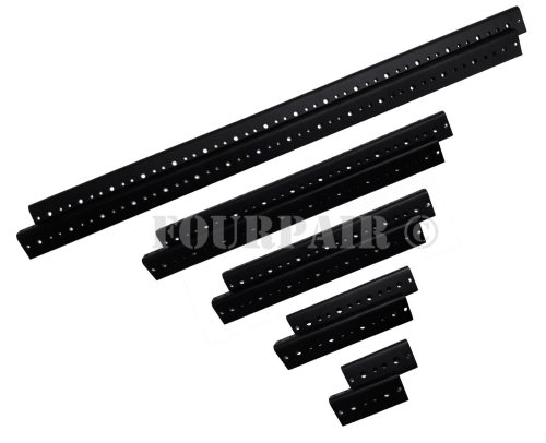 Steel Mount Rail System - 5U/8.75" Threaded Pair for Road Cases and Mixers