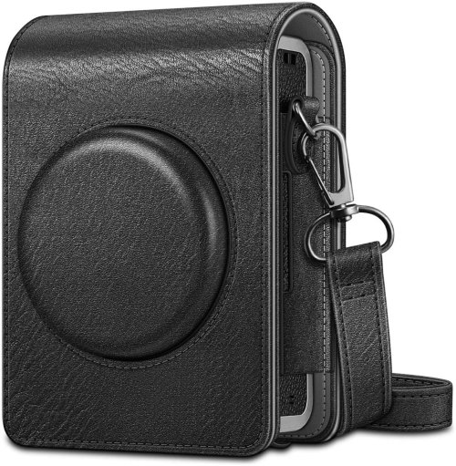 Leather Protective Bag with Strap for Fujifilm Instax Mini EVO Camera