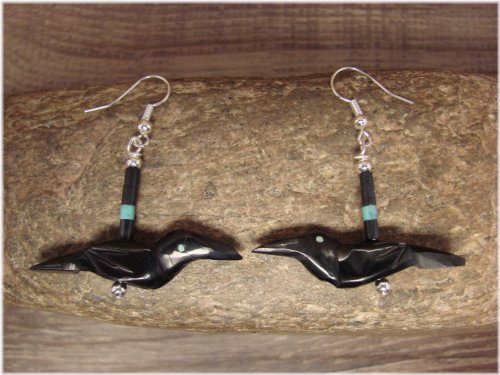 Raven Spirit Jet Earrings