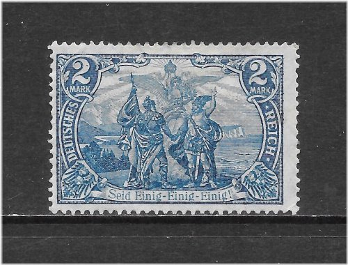 German Empire Bright Blue Stamp from 1905