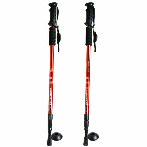 Red Peak Poles - Anti-Shock Trekking and Hiking Sticks (Set of 2)