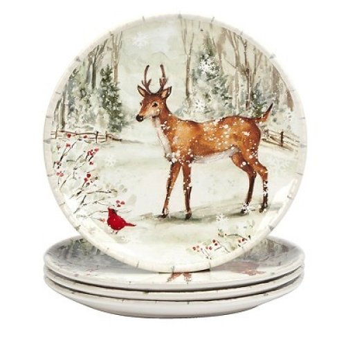 Frosty Meadow Dinner Plates