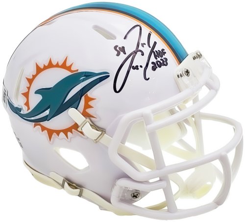 Zach Thomas Autographed Dolphins White Speed Mini Helmet