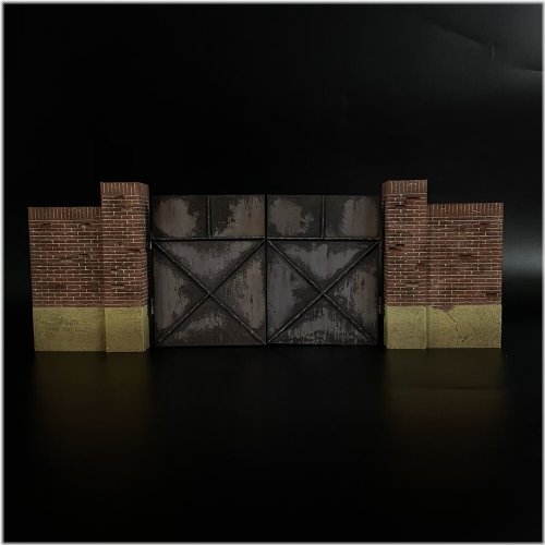 Factory Gates Battle Scene Miniature Set