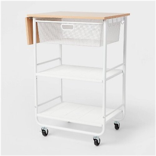 Metal Mesh Drawer Cart - Brightwood