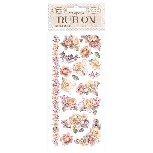 Eternal Rose Rub-On Transfer