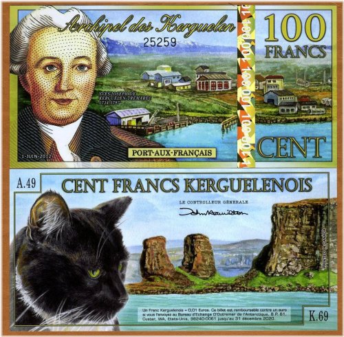 Kerguelen Holographic Francs