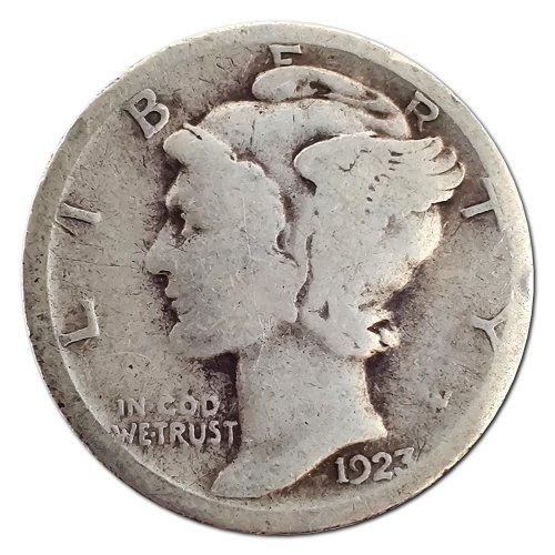 Vintage 1923-S Silver Dime
