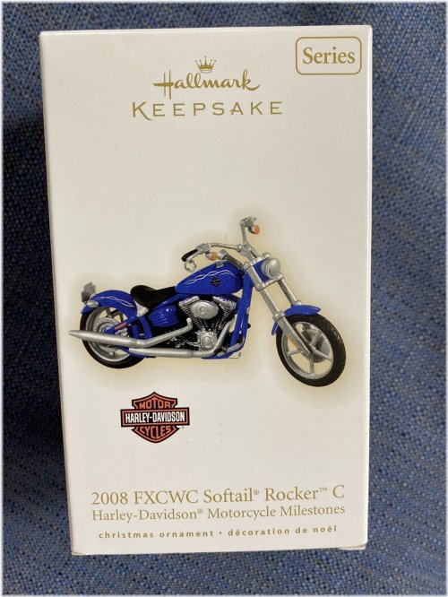 Harley Davidson Softail Rocker C Motorcycle Ornament