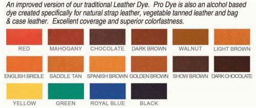 Vibrant Leather Dye - 4 Fl.OZ in All Colors (Excluding California)