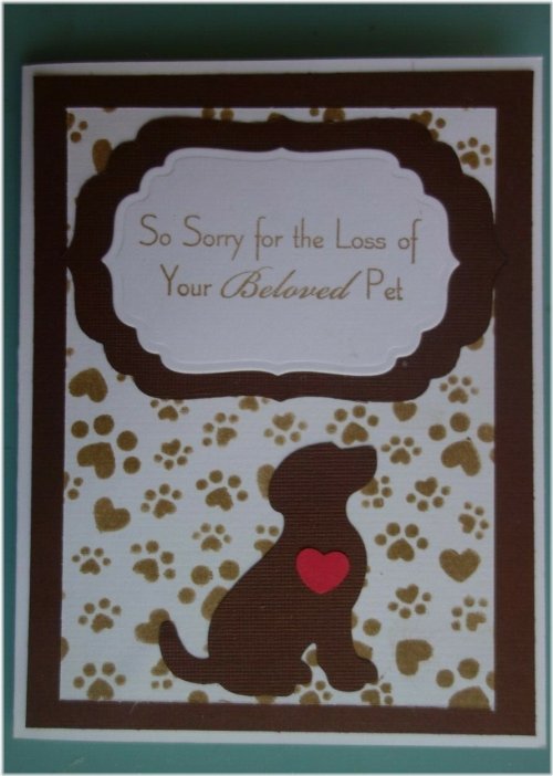 Canine Condolences Heartfelt Card