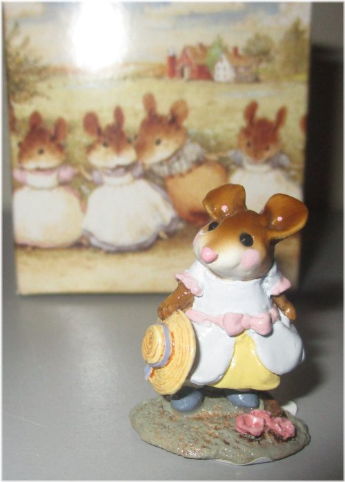 Lavender Meadow Mouse Figurine