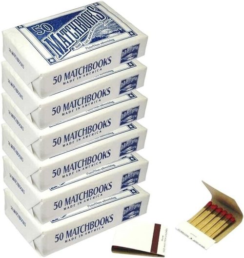 White Matchbook Set for Celebrations