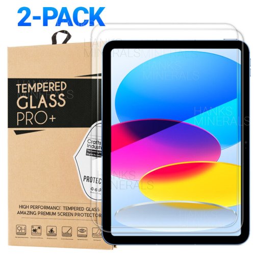 CrystalShield for iPad - 2 Pack Tempered Glass Screen Protectors