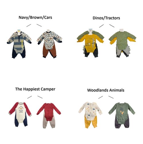 Cozy Comfy 4-Piece Baby Boy's Outfit