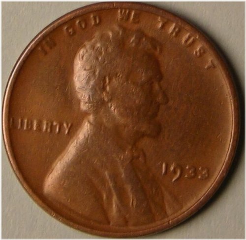 Circulated 1933 Lincoln Wheat Penny