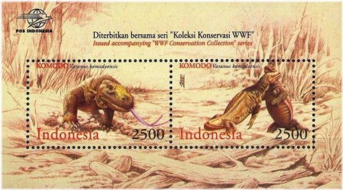 Komodo Dragon Wildlife Stamp