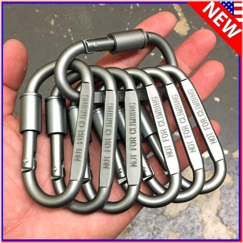 Aluminum D-Ring Carabiner Set for Outdoor Adventures