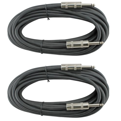 ProLink 25ft Heavy-Duty Audio Cables with 1/4" Connectors