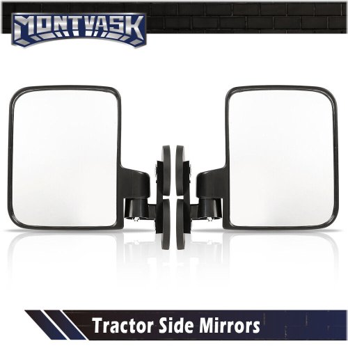 Rubber Coated Magnetic Tractor Mirrors Pair for Kubota BX and John Deere 1025r