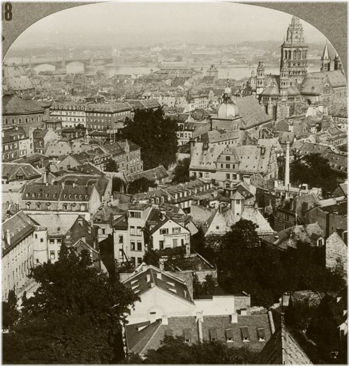 Mainz & Rhine River Stereoview
