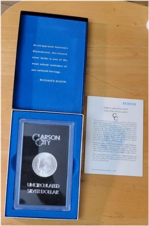 Carson City Mint Uncirculated Silver Dollar