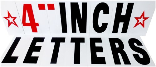 FlexiFont Kit - 257pc Black 4" Letter Set