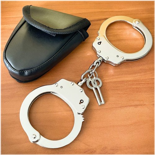 SteelShield Double-Lock Handcuffs with Pouch