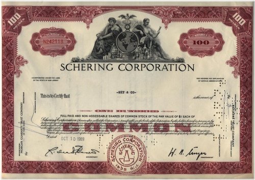 Schering Corporation Equity Certificate